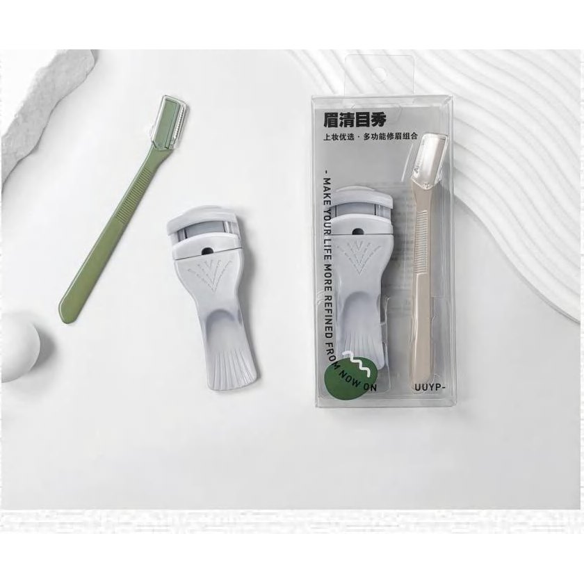 Eyelash Curler Eyebrow Trimmer 2Pcs Set 產品圖