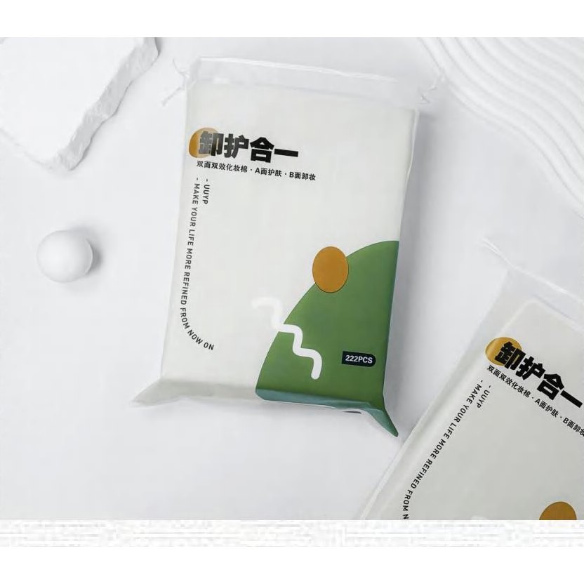 Makeup Removal & Care Two-In-One Cotton Pad 222Pcs 產品圖