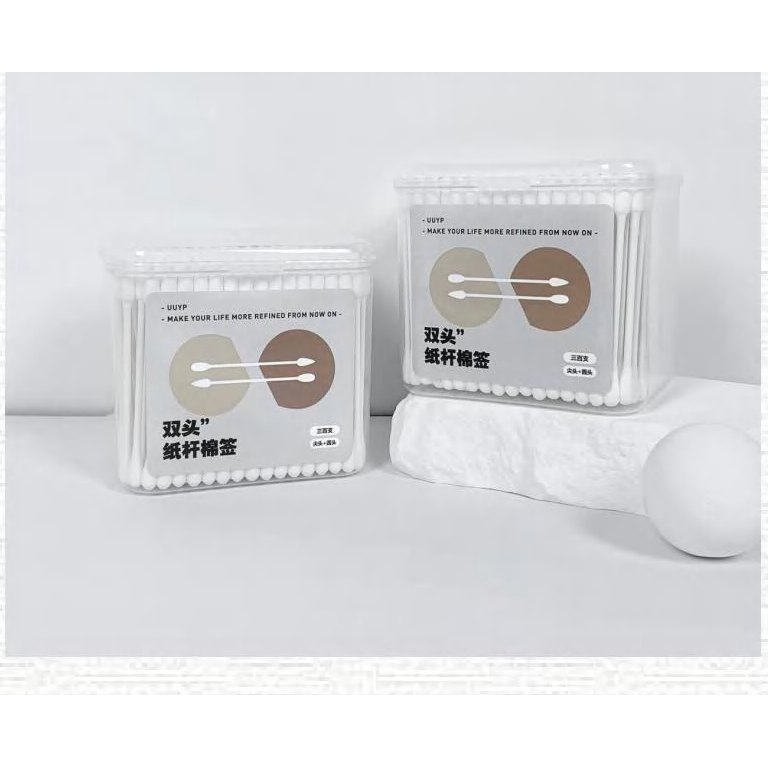 Flexible Paper Stick Cotton Swabs, 300 Pcs Standard 產品圖