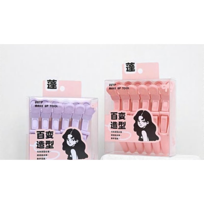6Pcs Sectional Hair Clips Standard 產品圖