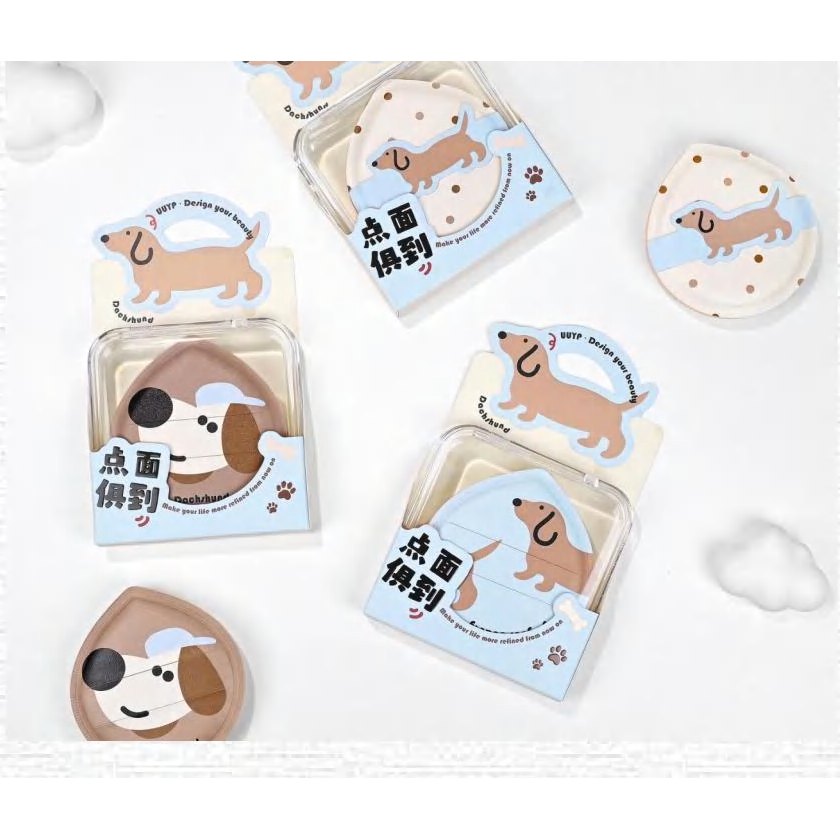 Cute Puppy Pattern Soft Powder Puff, Single Pack Standard 產品圖