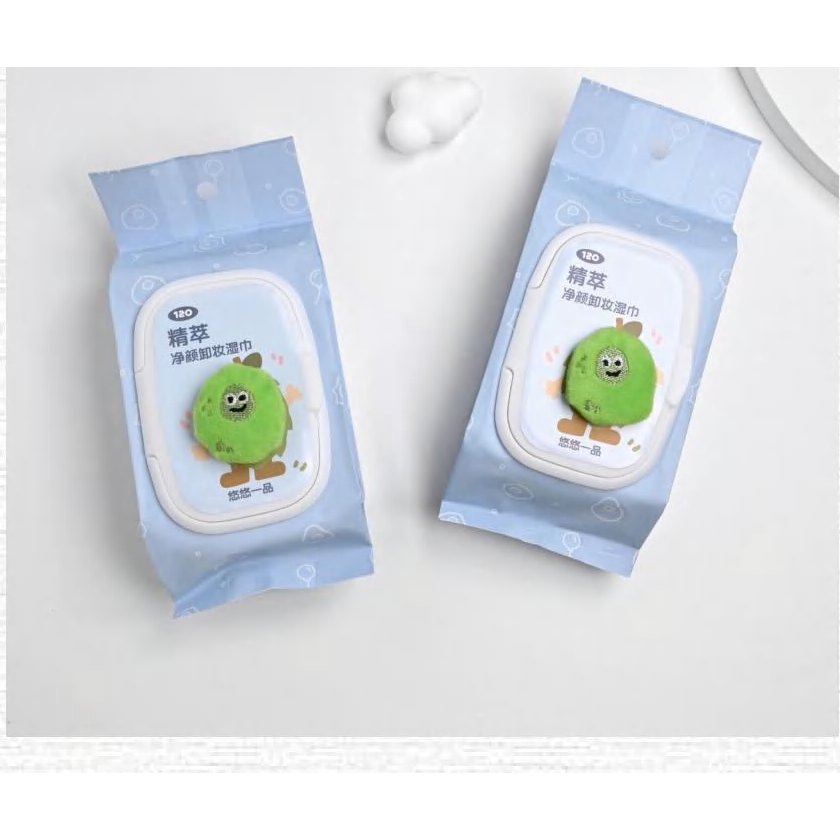 Mint Pattern Makeup Remover Wipes Standard 產品圖
