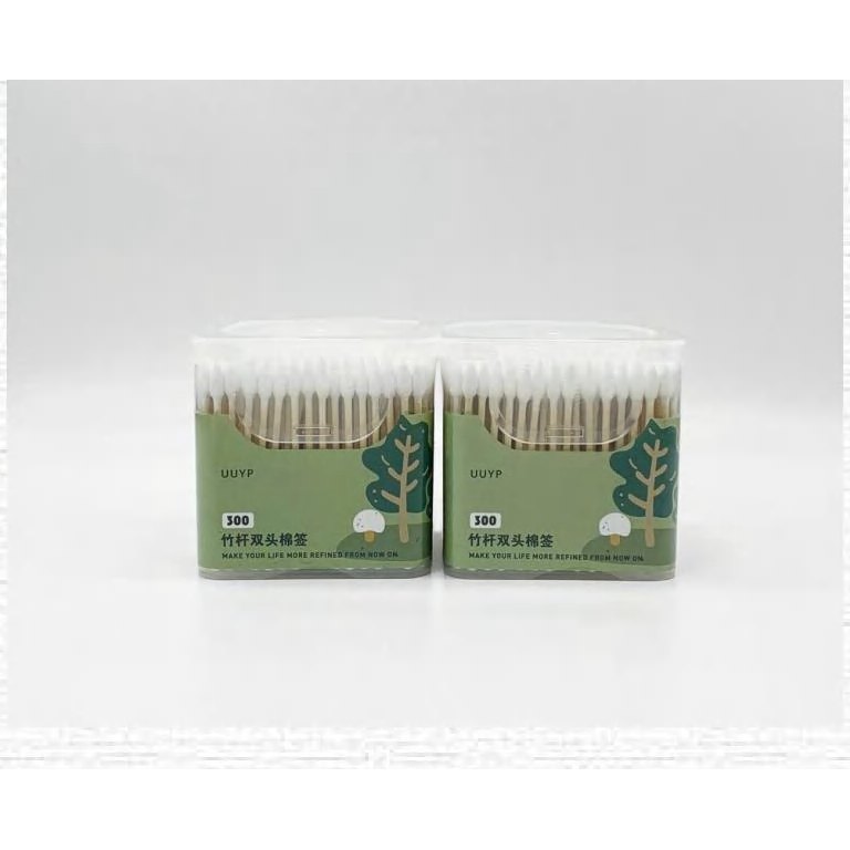 Boxed Bamboo Stick Cotton Swabs, 300 Pcs 產品圖