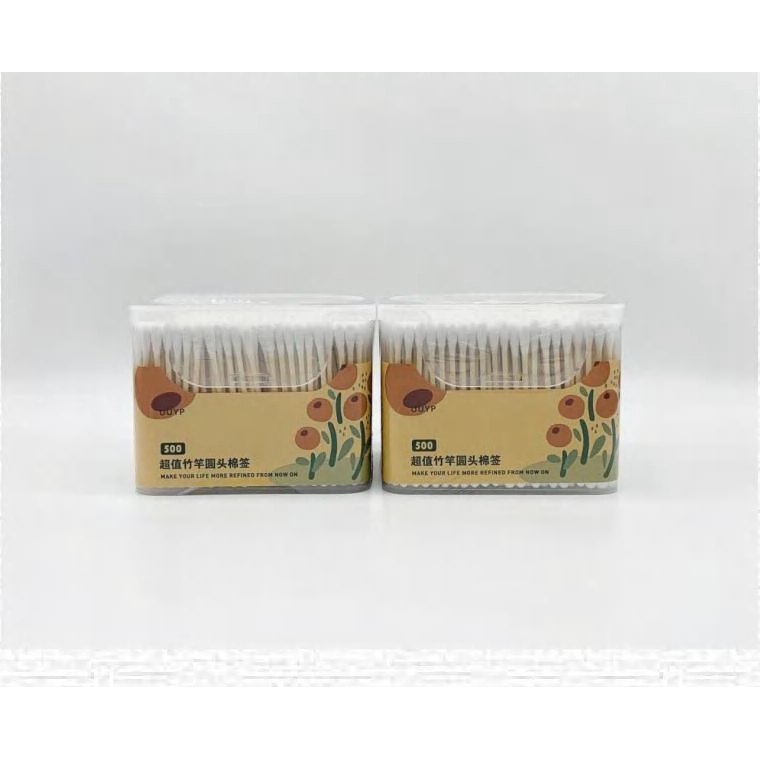Value Pack Round-tip Cotton Swabs, 500 Pcs 產品圖